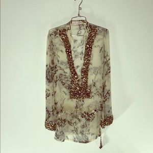 Monique Leshman Beaded Top